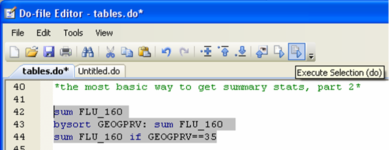 stata summation