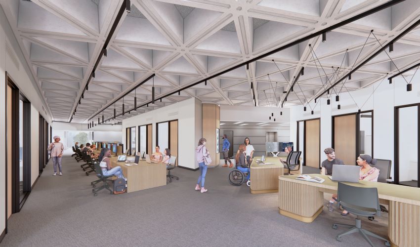 Architect's rendering of the new MDL space