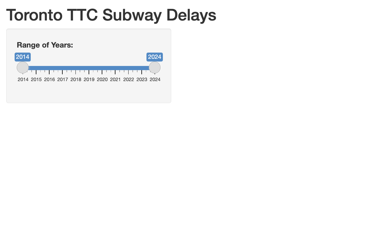 2. R Shiny - Slider Year Range