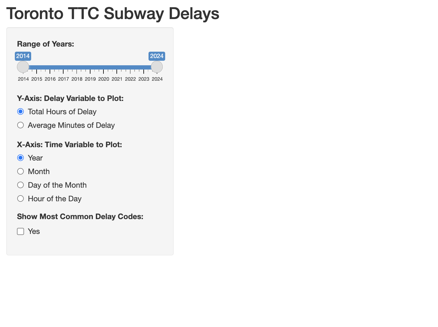 5. R Shiny - Checkbox Delay Codes