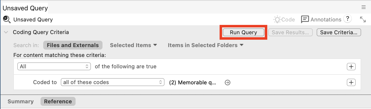 Query window with Run Query highlighted.