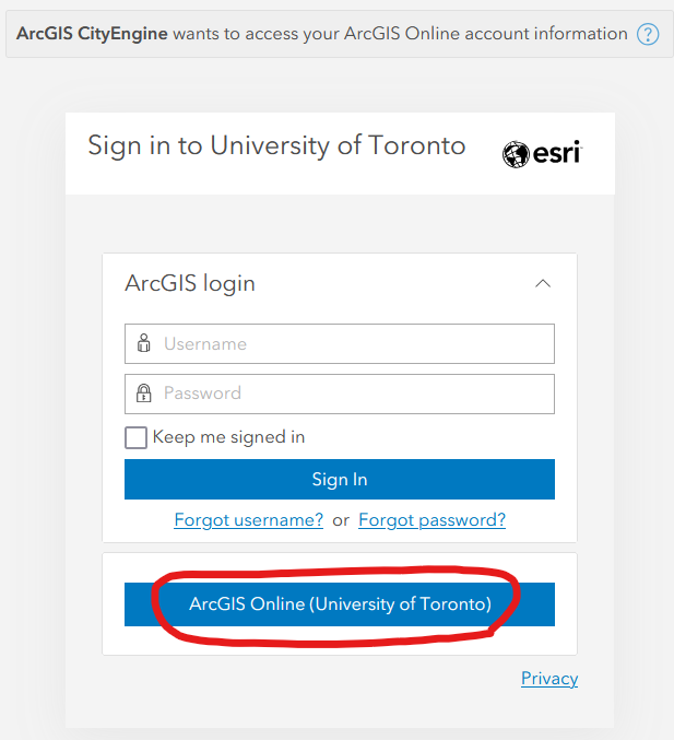 Click ArcGIS Online (University of Toronto)