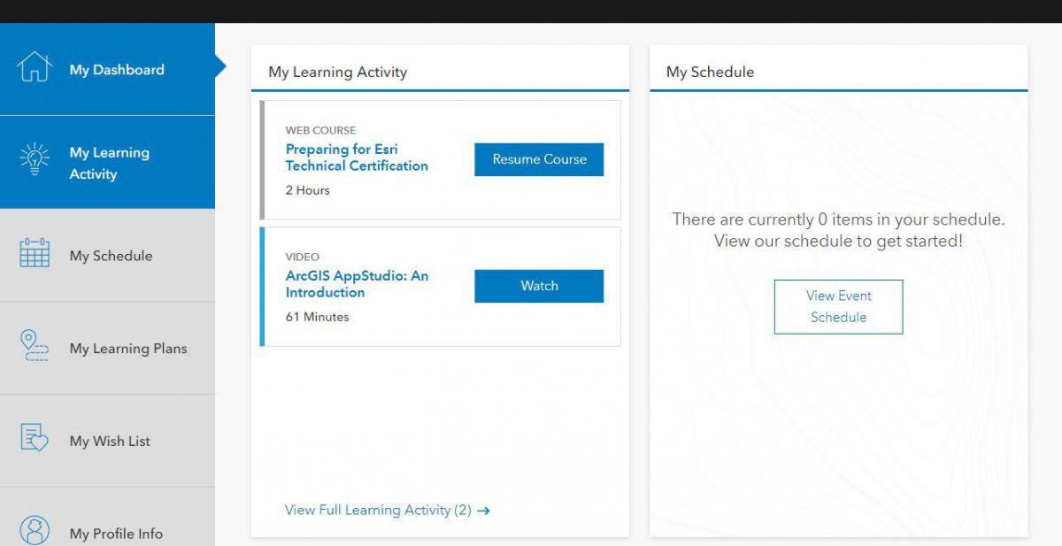 ESRI Web Course