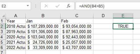 Result of a formula resulting in a cell being displayed at TRUE