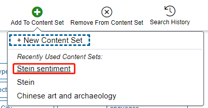 Add documents to Stein sentiment Content Set.