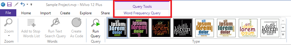 Red box around Query Tools on the top menu.